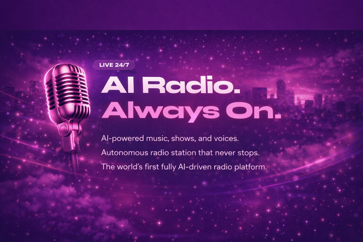 AIRFM AI radio artwork